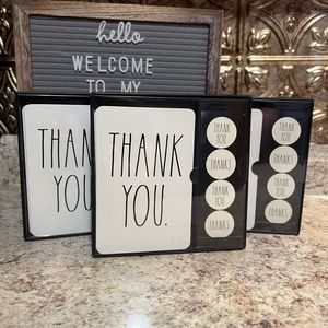 RAE DUNN THANK YOU Notecard Set 3 Boxes  NWT